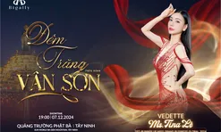 Á hậu Tina Lê gây ấn tượng mạnh khi đảm nhiệm vedette BST Thiên Sơn Họa Cẩm, catwalk bên hoa hậu lê hoàng phương