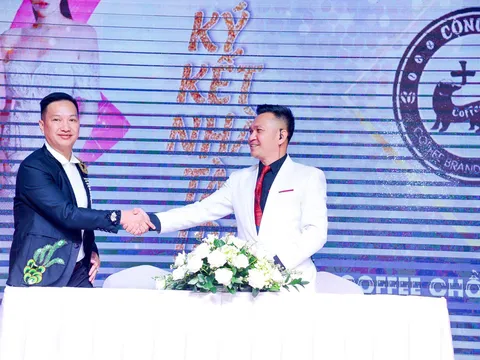 Cà phê Chồn Cộng 84 nhà tài trợ độc quyền cuộc thi Hoa Hậu Doanh Nhân Việt Nam toàn cầu 2020