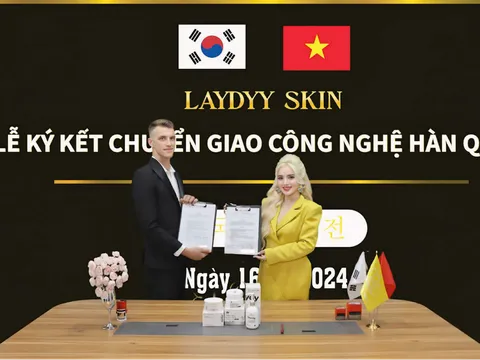 Laydyy Skin ký kết chuyển giao công nghệ mới Hàn Quốc với chuyên gia người Mỹ