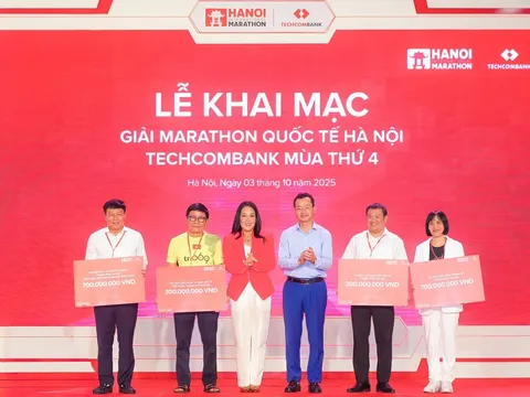 Khai mạc Giải Marathon Quốc tế Hà Nội Techcombank Mùa thứ 4: Giải chạy biểu trưng của Thủ đô, kết nối cộng đồng, tôn vinh giá trị di sản - văn hoá