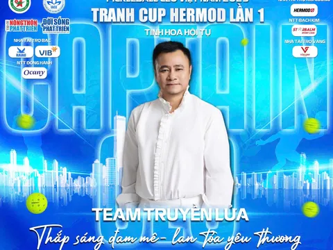 Lộ diện 8 thuyền trưởng tiên phong của giải Pickleball CEO Việt Nam 2025 - Tranh cúp Hermod lần I