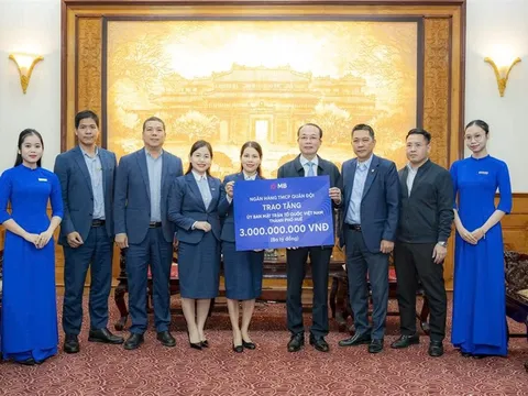 Ngân hàng TMCP Quân đội đóng góp 3 tỷ đồng hỗ trợ thành phố Huế khắc phục hậu quả thiên tai