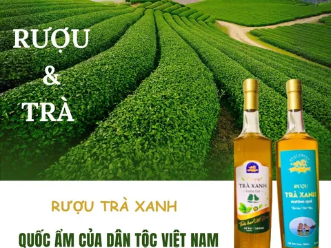 Rượu trà xanh - Rượu sạch từ tâm
