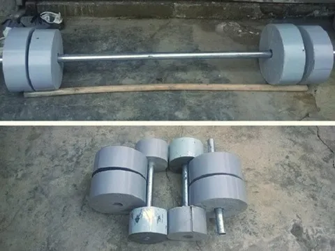 Chia sẻ cách làm tạ xi măng tại nhà vô cùng đơn giản