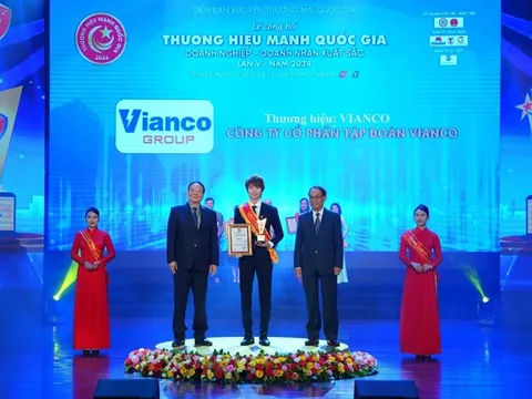 Đèn LED Vianco đạt top 10 thương hiệu mạnh quốc gia 2024