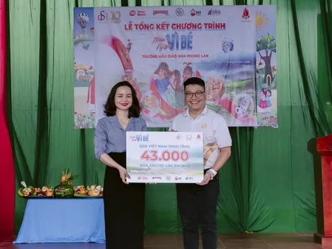 QSR Việt Nam, The Pizza Company tặng 43.000 bữa ăn cho trẻ Tây Nguyên