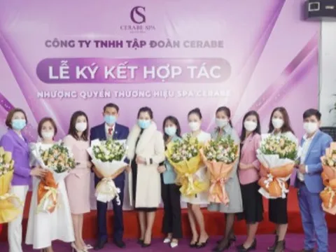 Lễ ký kết hợp tác Chuỗi nhượng quyền Spa Cerabe với 7 chủ Spa