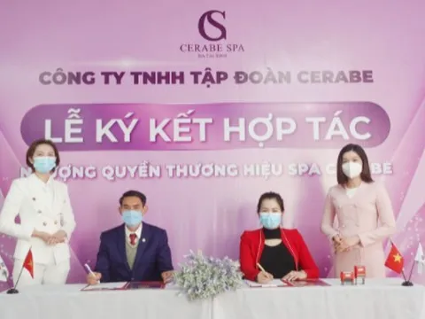 Lễ kí kết hợp tác toàn diện giữa Chuỗi nhượng quyền thương hiệu Spa Cerabe và Chủ Spa Dương Viết Trọng