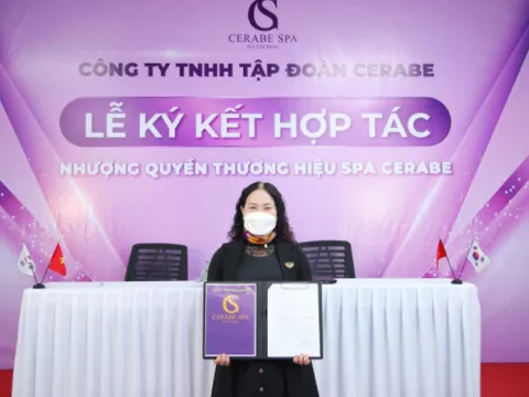 Lễ kí kết hợp tác toàn diện giữa Chuỗi nhượng quyền thương hiệu Spa Cerabe và Chủ Spa Hà Thuý Nga