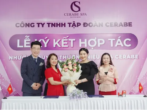Lễ ký kết hợp tác giữa Chuỗi nhượng quyền thương hiệu Spa Cerabe và Tân chủ Spa Phạm Thị Lan Anh