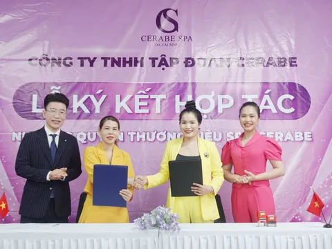 Ký kết nhượng quyền Spa Cerabe với CEO Nguyễn Thị Anh