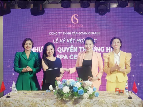 Ký kết nhượng quyền Spa Cerabe với CEO Nguyễn Thị Thu Hà