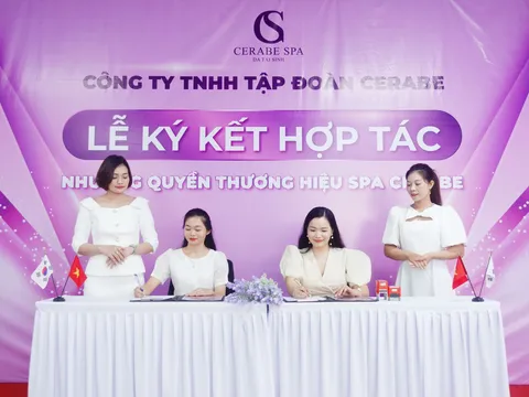 Chúc mừng tân giám đốc Lý Thị Thơm nhận quyền thương hiệu Spa Cerabe