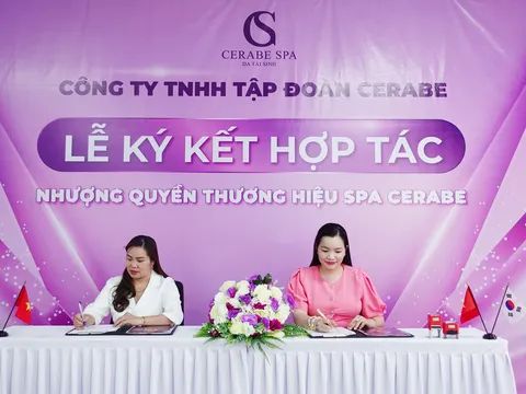 Chúc mừng tân giám đốc Phạm Thị Thảo ký kết nhận quyền thương hiệu Spa Cerabe