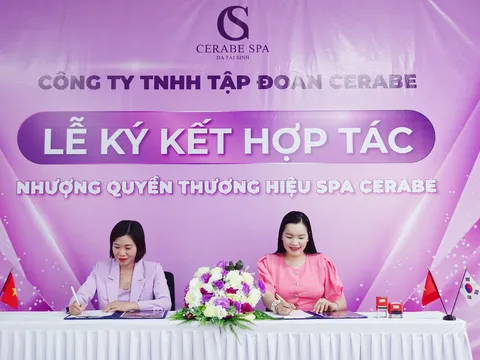Cerabe Spa ký kết nhượng quyền với tân giám đốc Nguyễn Thị Ly