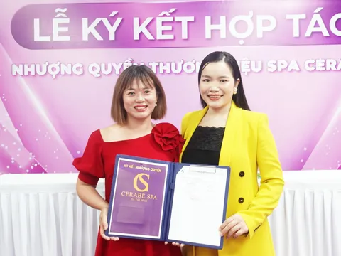 Chúc mừng tân giám đốc Spa Cerabe Đặng Thị Xa có buổi ký kết thành công