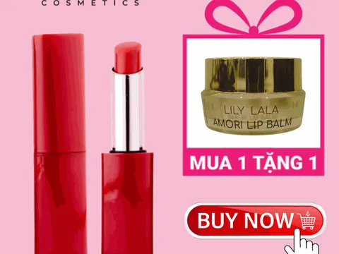 Mua 1 SON ROUGE CHOO CHOO AMOR tặng 1 HŨ SON DƯỠNG MÔI AMORI LIP BALM