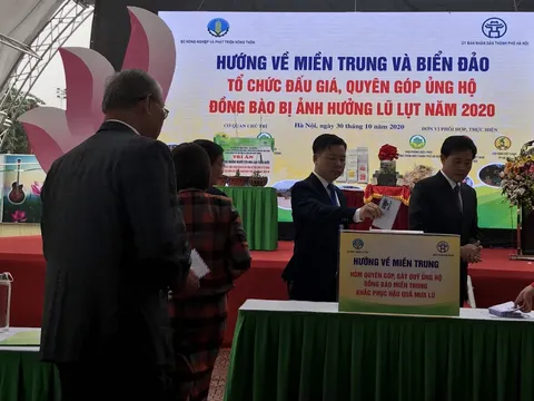 Sự kiện quảng bá các sản phẩm OCOP các tỉnh miền Trung - Tây Nguyên quyên góp được hơn 1 tỷ đồng hướng về miền Trung và biển đảo