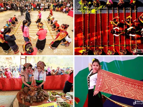 Khăn thêu trong đời sống văn hóa tâm linh người Thái Nghệ An