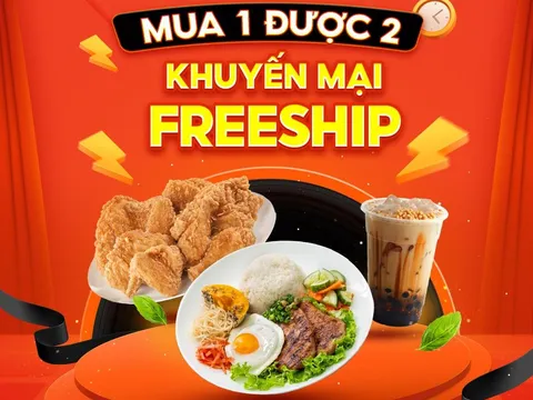 Black Friday này, ăn uống mê say cùng ưu đãi mua 1 được 2 kèm thêm freeship của các thương hiệu “xịn”