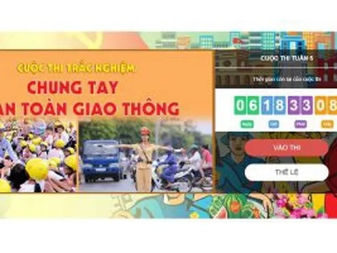 Số lượt thi trắc nghiệm “Chung tay vì an toàn giao thông” tuần bốn tiếp tục tăng mạnh