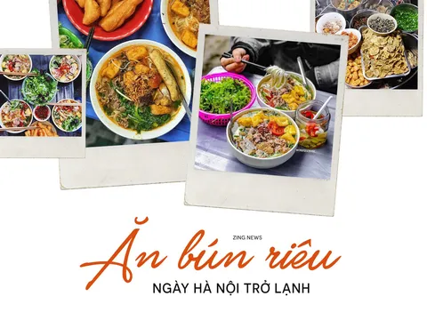 Ăn bún riêu Hà Nội ngày trở lạnh