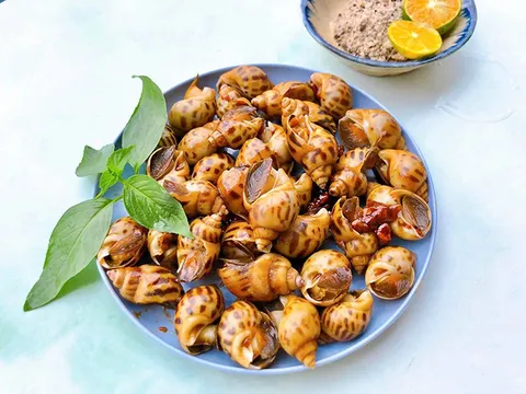Ốc hương rang muối ướt