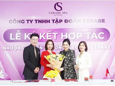 Lễ ký kết hợp tác giữa Chuỗi nhượng quyền thương hiệu Spa Cerabe và Tân bà chủ Nguyễn Nhung
