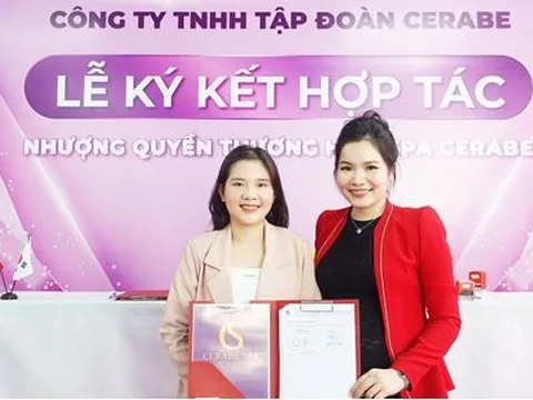 Lễ ký kết hợp tác giữa Chuỗi nhượng quyền thương hiệu Spa Cerabe và Tân chủ Spa Đỗ Thị Thu Hường