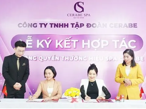 Lễ ký kết hợp tác giữa Chuỗi nhượng quyền thương hiệu Spa Cerabe và Đại lý Phạm Thị Thuỷ