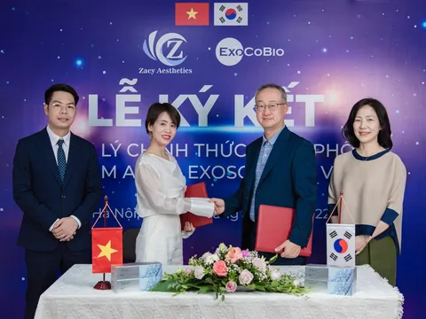 Lễ ký kết hợp đồng phân phối ASCE+ giữa Tala Skinlab & ExoCoBio tại Zacy Aesthetics Việt Nam