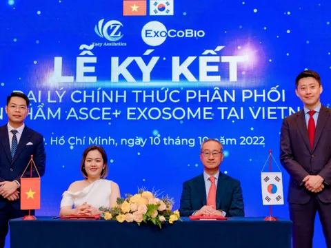 SkinT Clinic ký kết hợp đồng phân phối ASCE+ Exosome Hàn Quốc