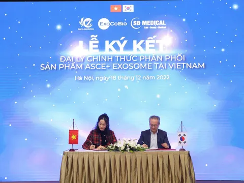 Lễ ký kết đại lý chính thức phân phối sản phẩm giữa Lam Spa và ExoCoBio