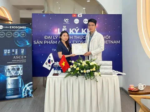 Lễ ký kết đại lý chính thức phân phối sản phẩm giữa Lam Spa và ExoCoBio