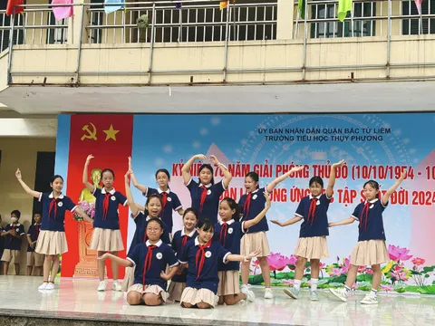 Trường Tiểu học Thụy Phương với những hoạt động ý nghĩa chào mừng 70 năm Giải phóng Thủ đô