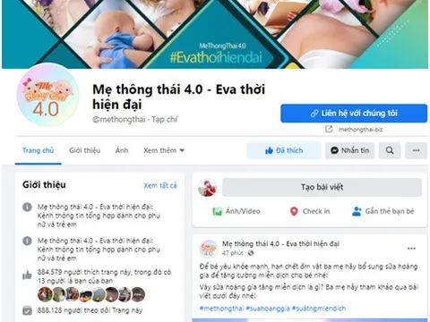 Mẹ thông thái 4.0 - Nơi chia sẻ tâm tư, tình cảm, kiến thức nuôi con cho các mẹ bỉm sữa